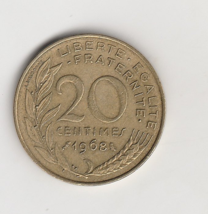  20 Centimes Frankreich 1968 (M739)   