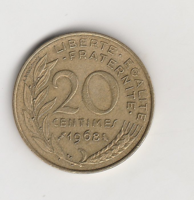20 Centimes Frankreich 1968 (M739)