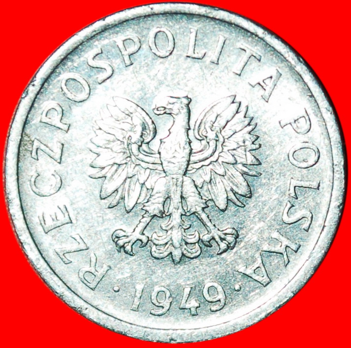  ★ TWO WORDS: POLAND ★ 10 GROSZY 1949! MINT LUSTRE! LOW START ★ NO RESERVE!   
