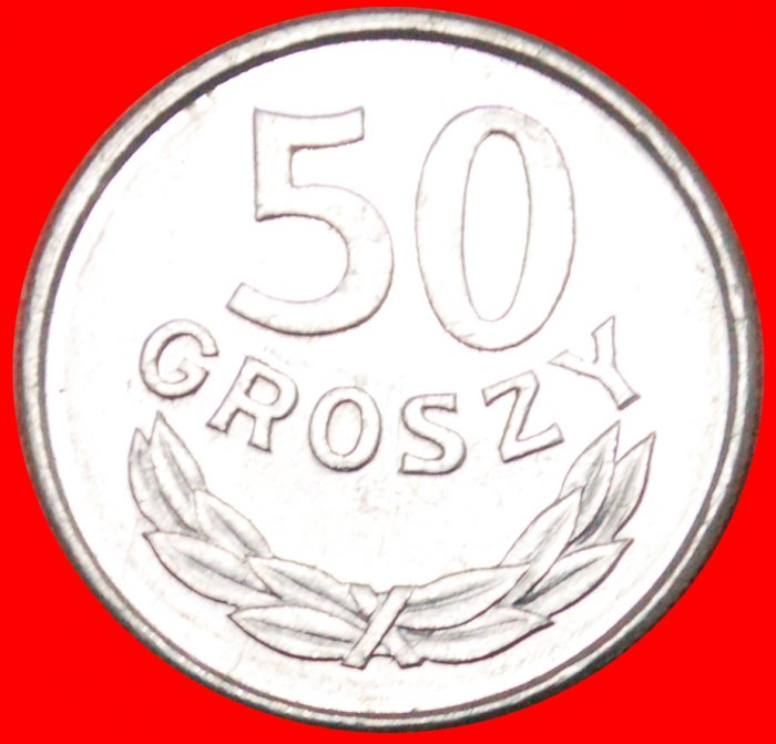  * SMALL EAGLE: POLAND ★ 50 GROSZY 1986! MINT LUSTRE! LOW START ★ NO RESERVE!   