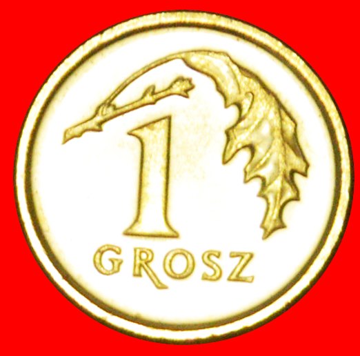 * GREAT BRITAIN (2013-2022): POLAND ★ 1 GROSH 2014 MINT LUSTRE! LOW START ★ NO RESERVE!