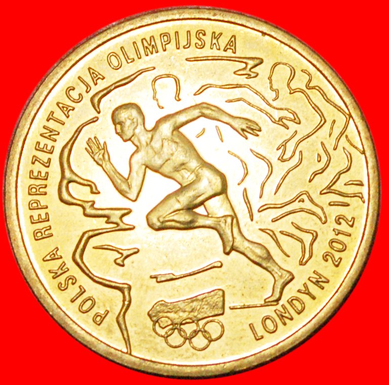 * GROSSBRITANNIEN OLYMPIA: POLEN ★ 2 ZLOTY 2012 NORDISCHES GOLD STG STEMPELGLANZ! OHNE VORBEHALT!