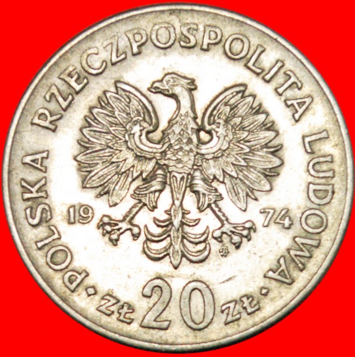  * NOWOTKO (1893-1942): POLEN ★ 20 ZLOTY 1974! OHNE VORBEHALT!   