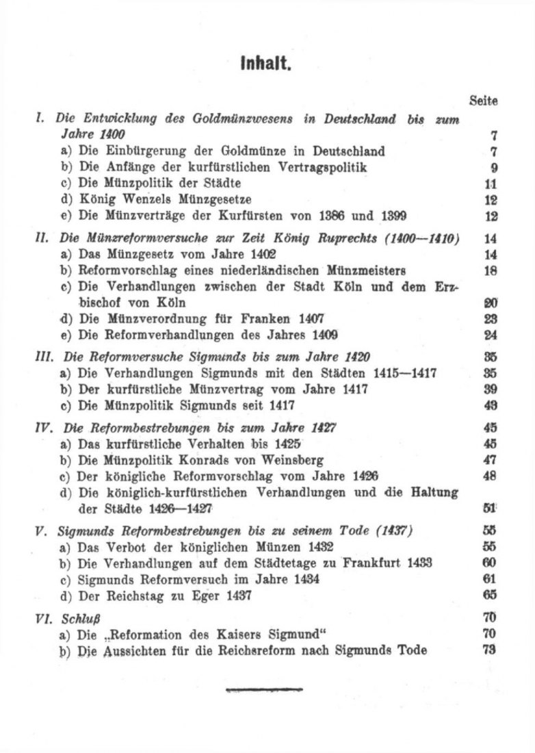  Stümke - Die Pläne einer Reform des Münzwesens bis zum Tode Kaiser Sigmunds (org. 1927)   