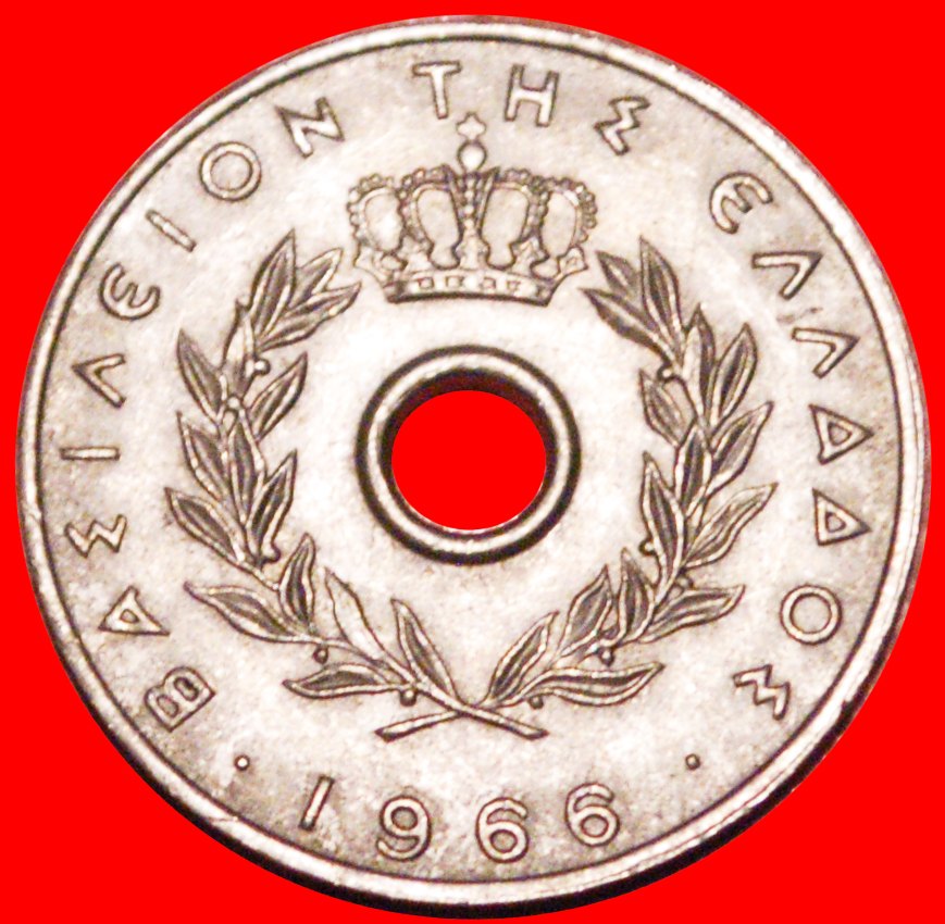  * TSCHECHOSLOWAKEI 1954-1971:GRIECHENLAND★10 LEPTA 1966 uSTG KONSTANTIN II. 1964-1973★OHNE VORBEHALT   