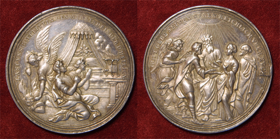  Silber Gelegenheitsmedaillen,  Medaille o.J. von G. Hautsch. Stempelglanz.   