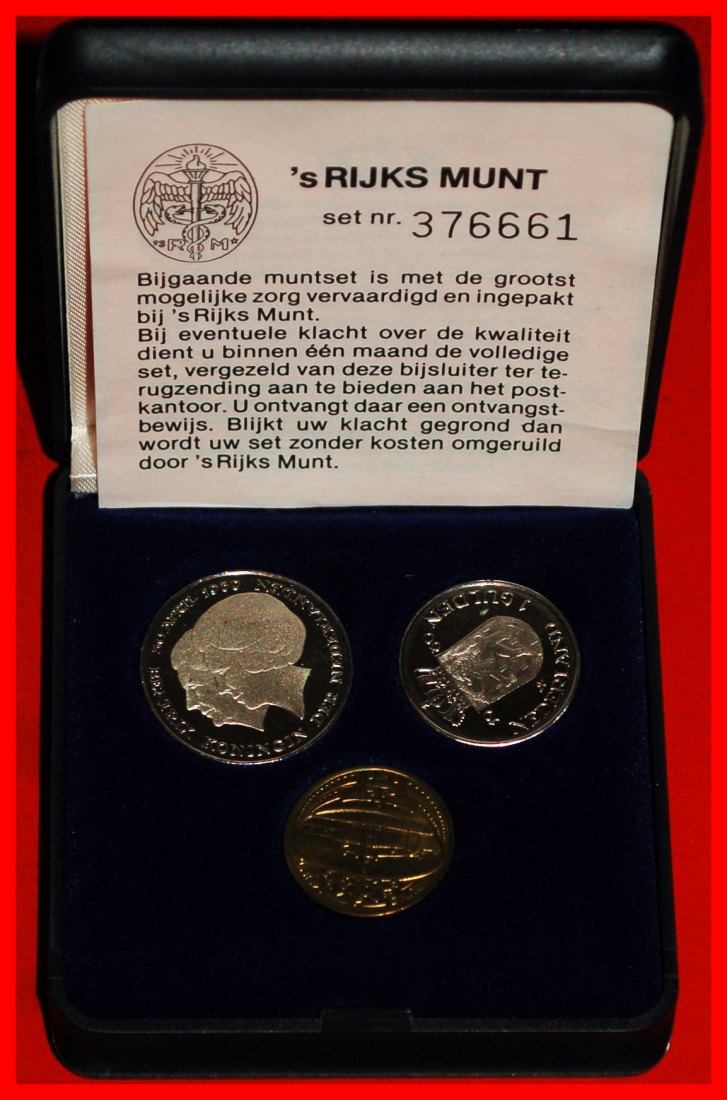 * BEATRIX (1980-2013):NETHERLANDS★INVESTITURE PROOF SET 1980 (2 COINS) ERROR★LOW START ★ NO RESERVE!