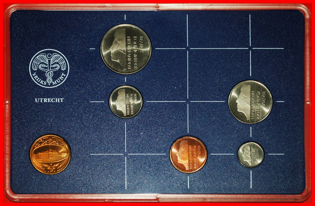  * BEATRIX (1980-2013): NETHERLANDS ★ SELECT MINT SET 1986 (5 COINS + MEDAL)!★LOW START ★ NO RESERVE!   