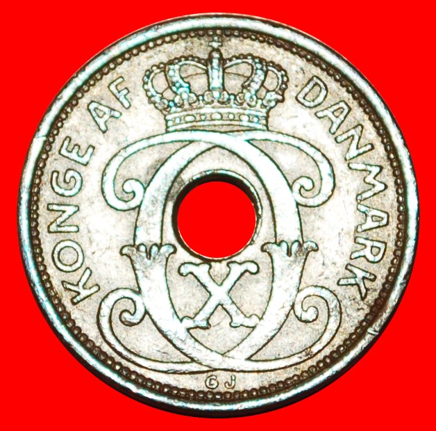  * HOLE (1926-1940): DENMARK ★ 1 ORE 1936! Christian X (1912-1947) LOW START ★ NO RESERVE!   