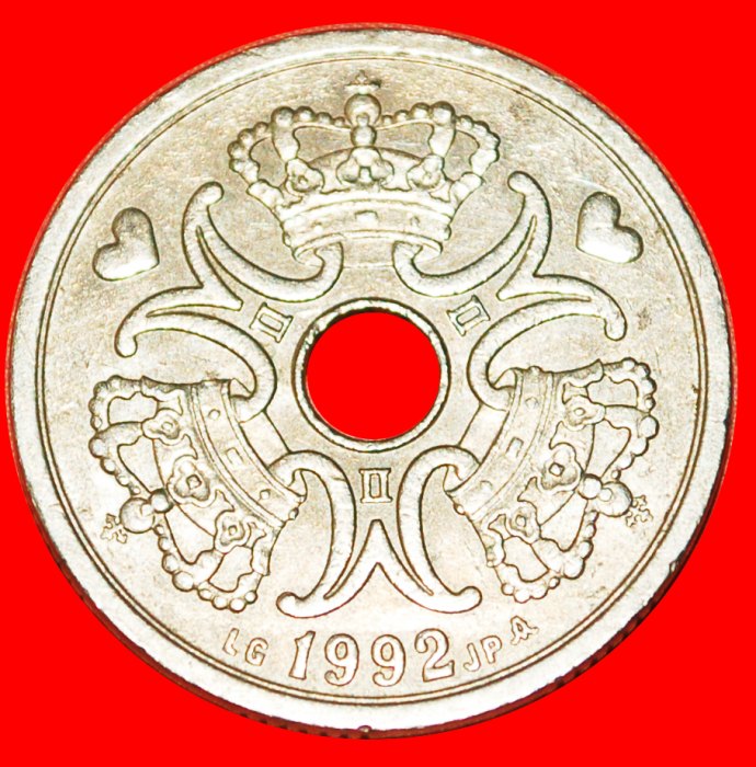  * HERZEN (1992-2022): DÄNEMARK ★ 2 KRONER 1992! ★OHNE VORBEHALT!   