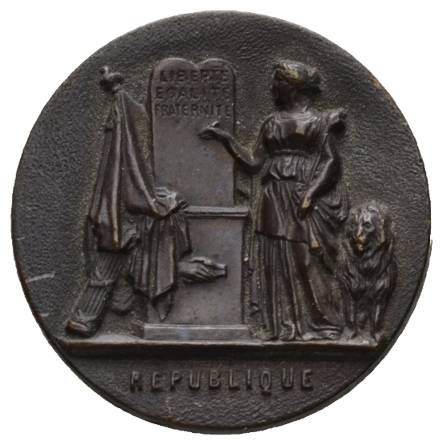  Frankreich; Medaille o.J.; Bronze; 5,65 g, Ø 29 mm   