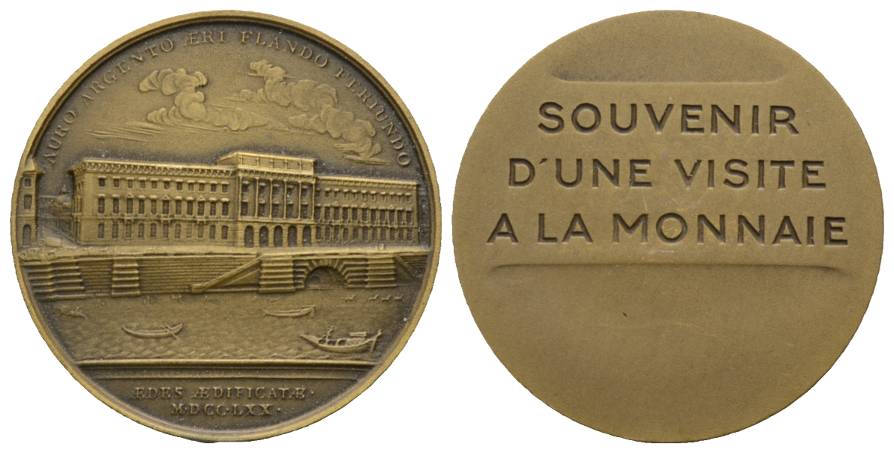  Italien,  Viktor Emanuel III., Besuch des Königs und der Königin in der Paris 1903; Bronzemedaille;   