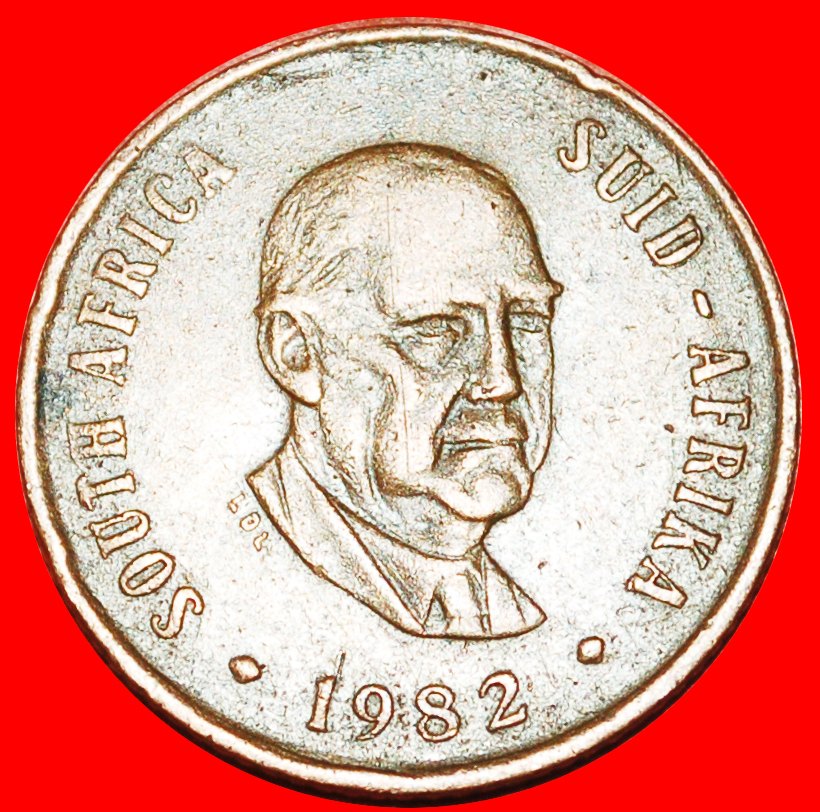  * JOHN VORSTER (1915-1983): SOUTH AFRICA ★ 2 CENT 1982 DIE B! ★LOW START ★ NO RESERVE!   