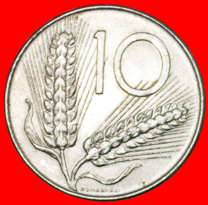 * PLOUGH AND EARS: ITALY ★ 10 LIRAS 1975R! LOW START! ★ NO RESERVE!