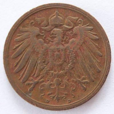  Deutsches Reich 2 Pfennig 1906 D Kupfer ss   