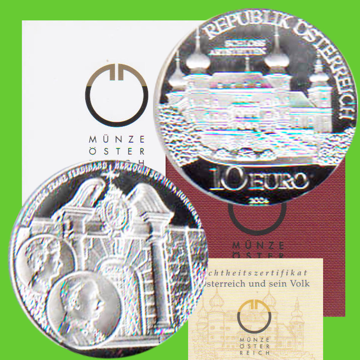  Offiz. 10 Euro Silbermünze Österreich *Schloss Artstetten* 2004 *PP* max 60.000St!   