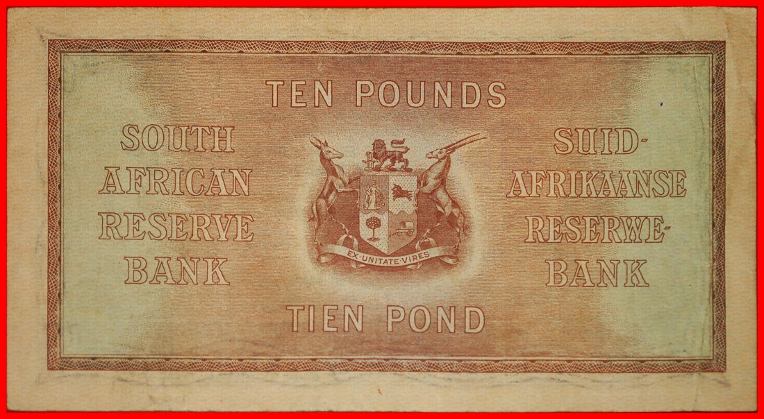  ~  2 SOLD SHIP: SOUTH AFRICA ★ 10 POUNDS 1943 RARITY! CRISP! JUST PUBLISHED! LOW START ★ NO RESERVE!   