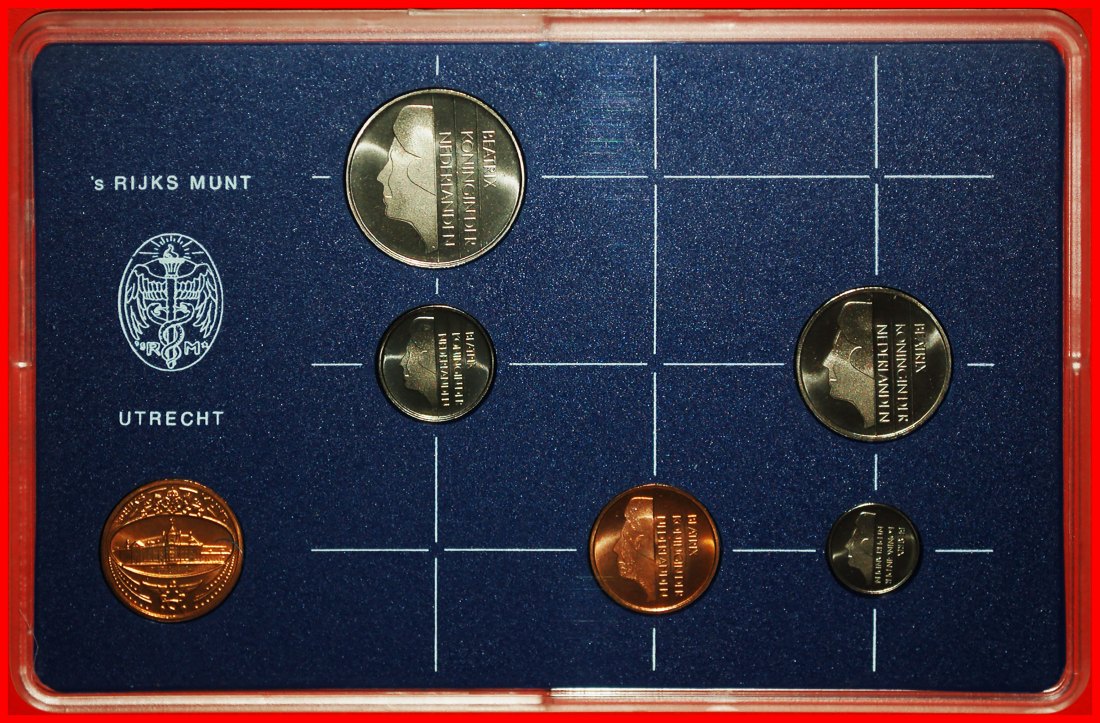  * BEATRIX (1980-2013): NETHERLANDS ★ SELECT MINT SET 1983 (5 COINS + MEDAL)!★LOW START★NO RESERVE!   