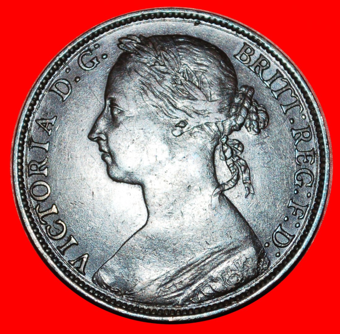  * 2 VERKAUFT HERRIN DER SEEN: GROSSBRITANNIEN★PENNY 1882H SCHIFF VICTORIA (1837-1901)★OHNE VORBEHALT   