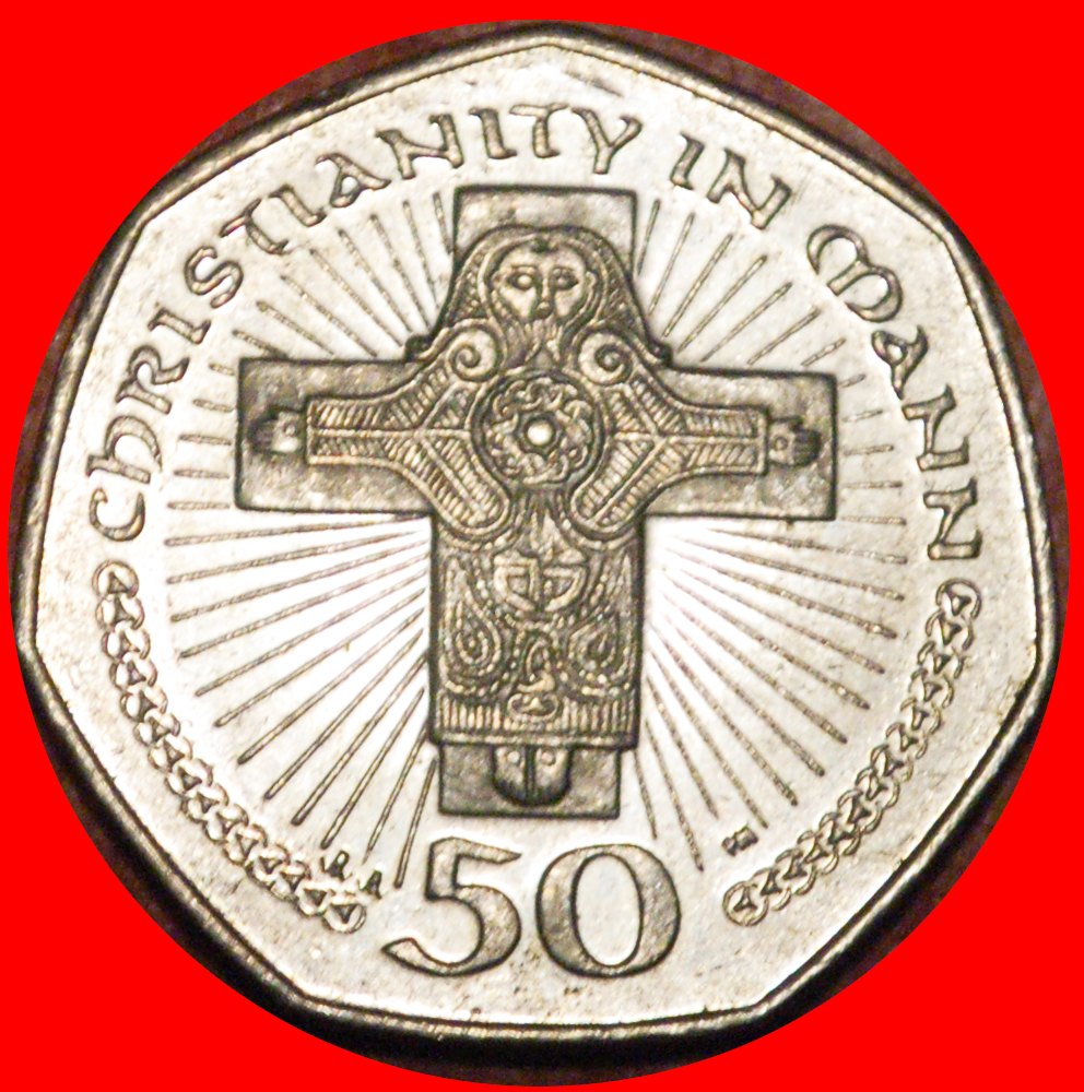 ~ GROSSBRITANNIEN (2000-2003): INSEL MAN ★ 50 PENCE 2001AA VZGL STEMPELGLANZ! SELTEN!★OHNE VORBEHALT