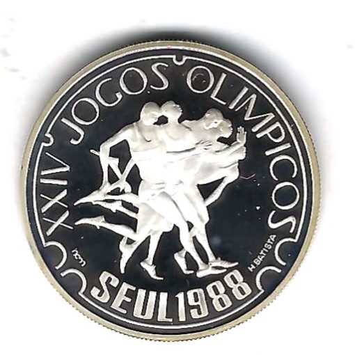  Portugal 250 ESC. Olympische Spiele 1988 Silber GoldenGate Münzenankauf Koblenz Frank Maurer X750   