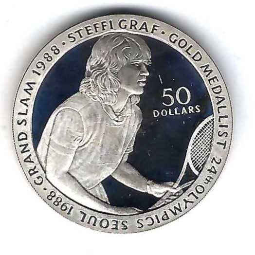  Niue 50 Dollar Olympische Spiele 1988 Silber GoldenGate Münzenankauf Koblenz Frank Maurer X 746   