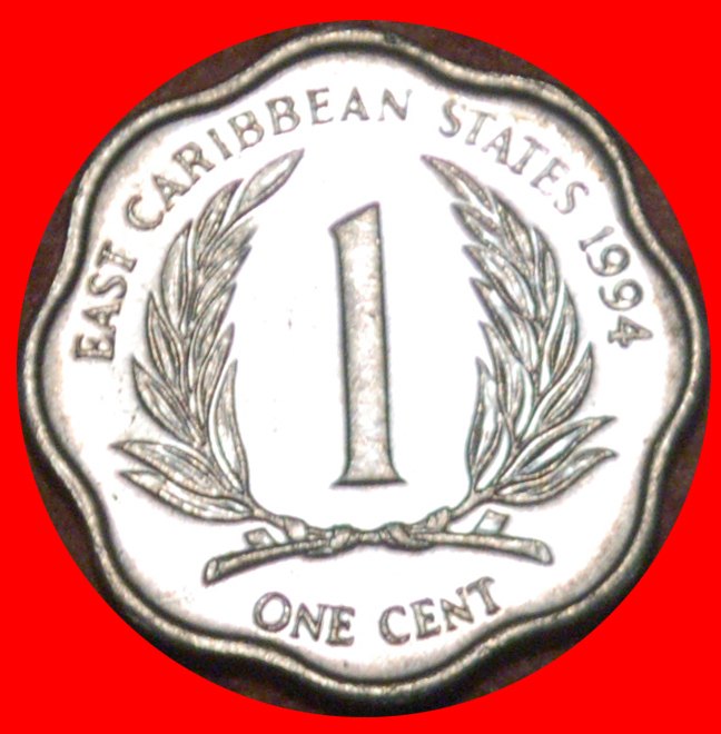  * GREAT BRITAIN (1981-2001): EAST CARIBBEAN STATES ★ 1 CENT 1994 SCALLOPED! LOW START ★ NO RESERVE!   