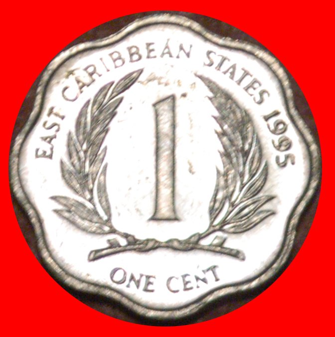 * GROSSBRITANNIEN (1981-2001): OSTKARIBISCHE STAATEN ★ 1 CENT 1995 ÜBERBACKEN! OHNE VORBEHALT!