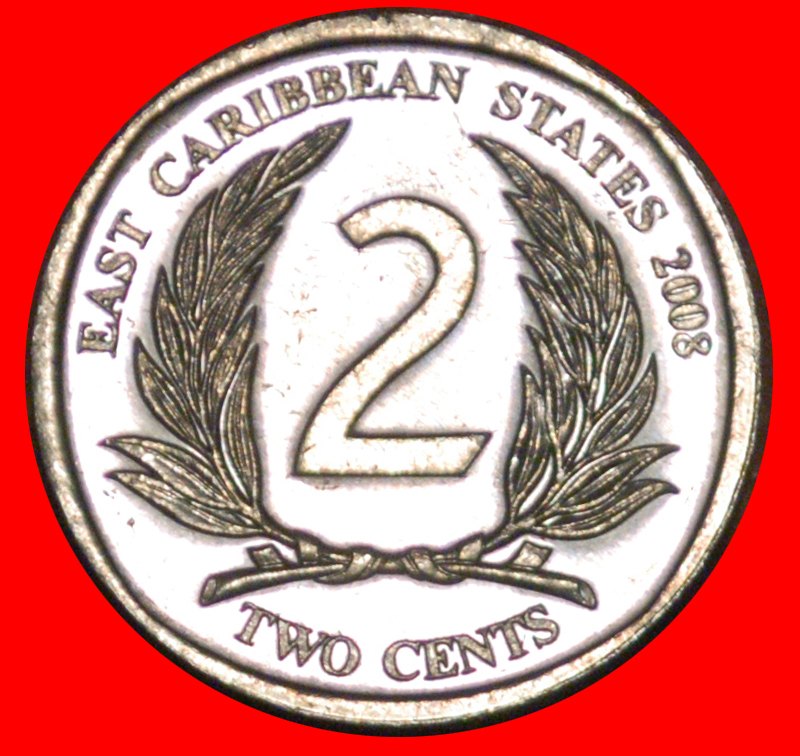  * ROUND (2002-2011):EAST CARIBBEAN STATES★2 CENTS 2008 DISCOVERY★MINT LUSTRE★LOW START ★ NO RESERVE!   