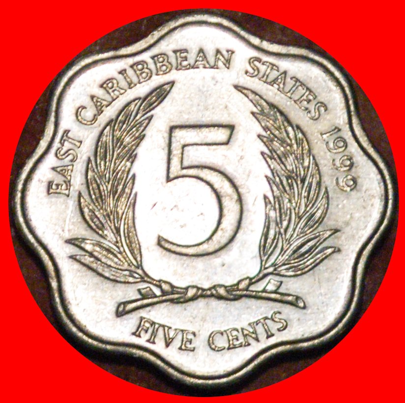  * GREAT BRITAIN (1981-2000): EAST CARIBBEAN STATES ★ 5 CENTS 1999 SCALLOPED ★LOW START ★ NO RESERVE!   