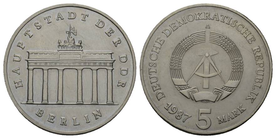  DDR; 5 Mark 1987   