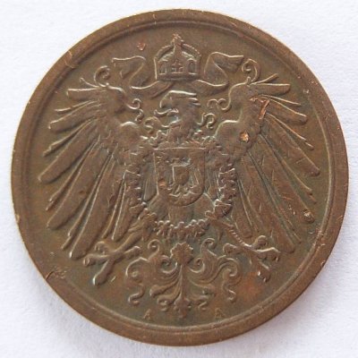  Deutsches Reich 2 Pfennig 1907 A Kupfer ss   