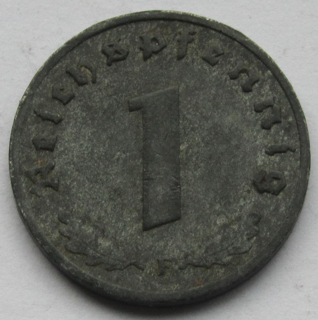  Deutsches Reich: 1 Pfennig 1945 F   
