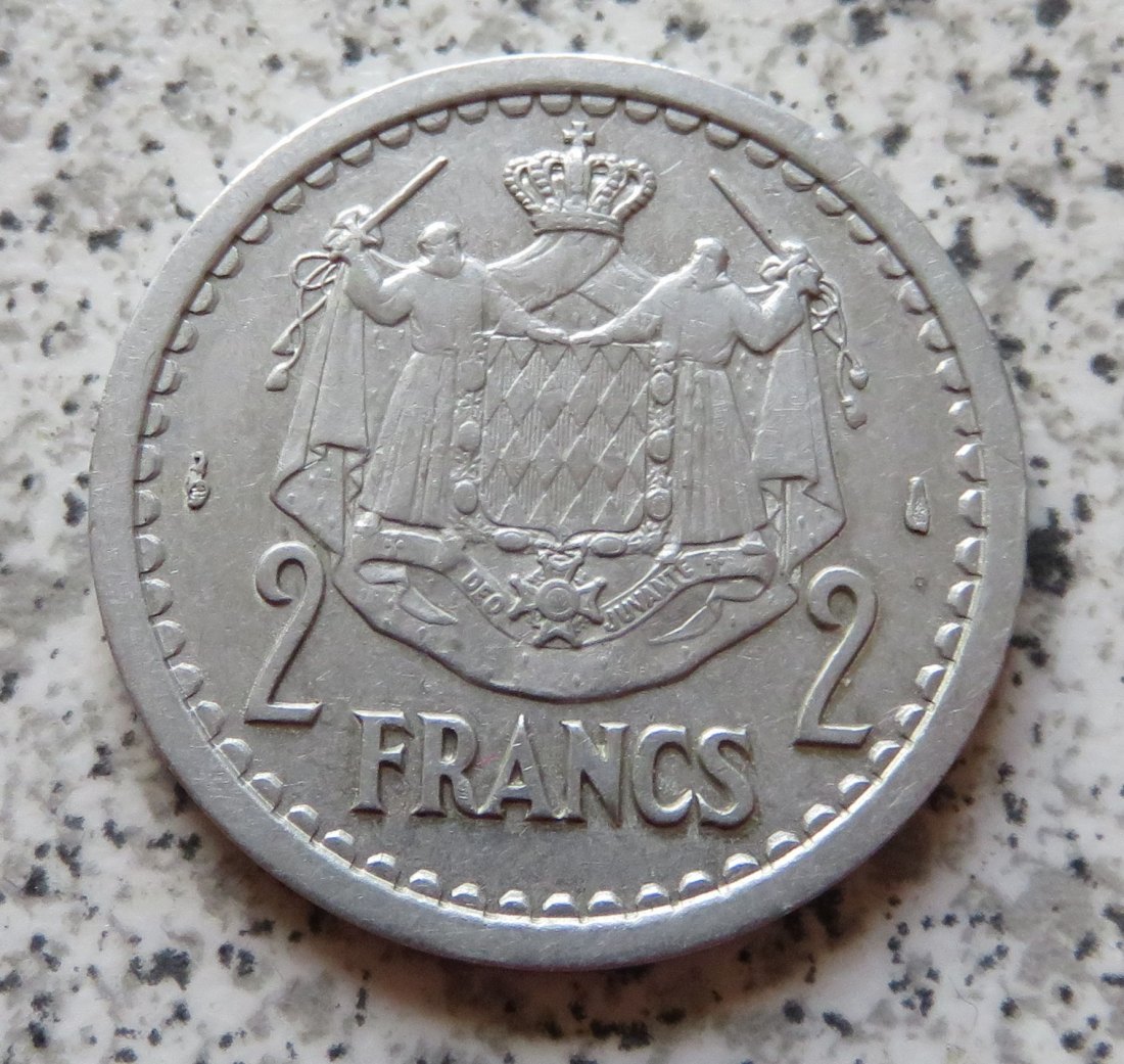  Monaco 2 Francs 1943   