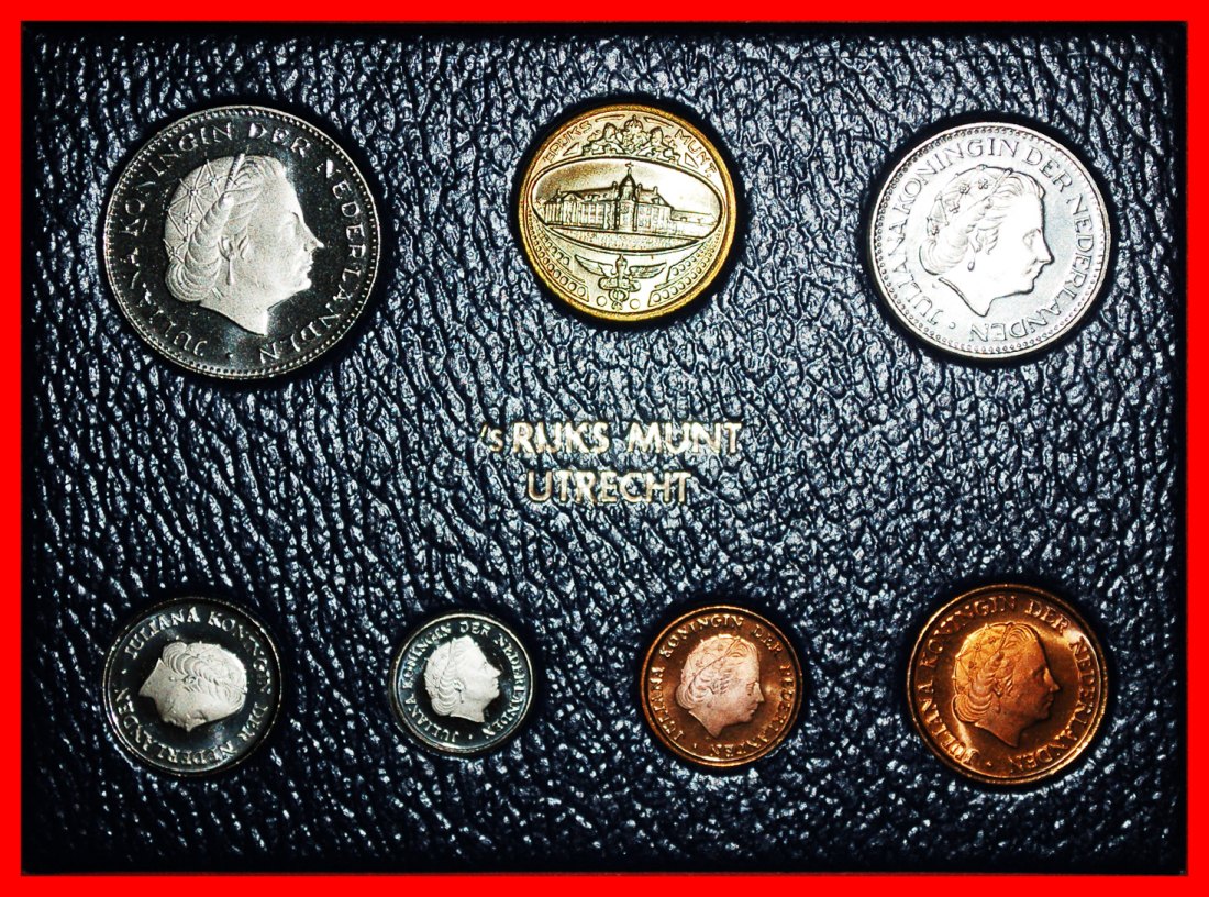  * JULIANA (1948-1980): NETHERLANDS ★ MINT SET 1979 (6 COINS + MEDAL)!★LOW START ★ NO RESERVE!   