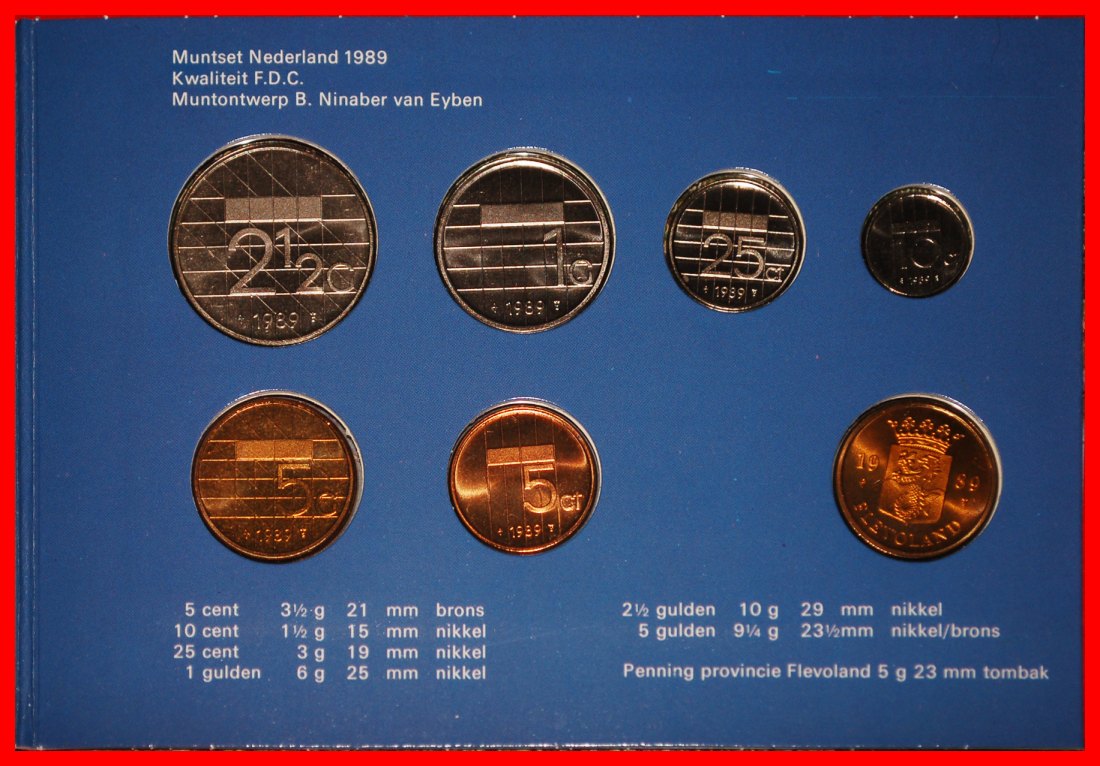  * BEATRIX (1980-2013): NETHERLANDS★ MINT SET 1989+FLEVOLAND★ TO BE PUBLISHED★LOW START ★ NO RESERVE!   