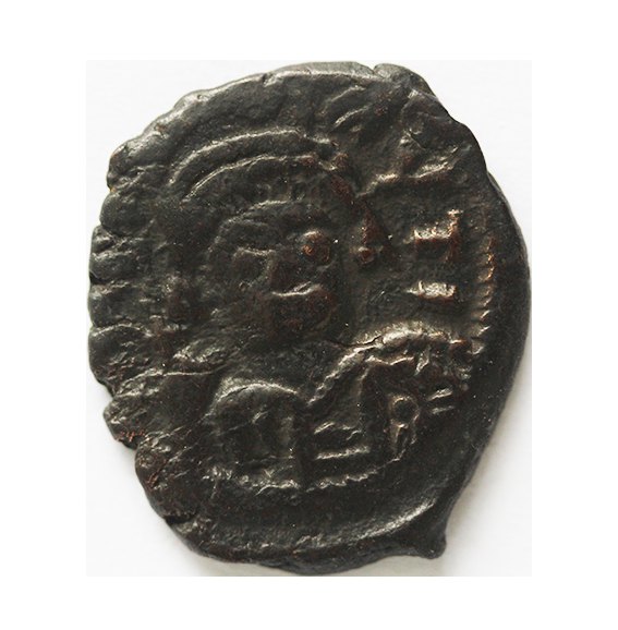 Maurice Tiberius 582-602 AD ,AE Halbfollis 3,72 g