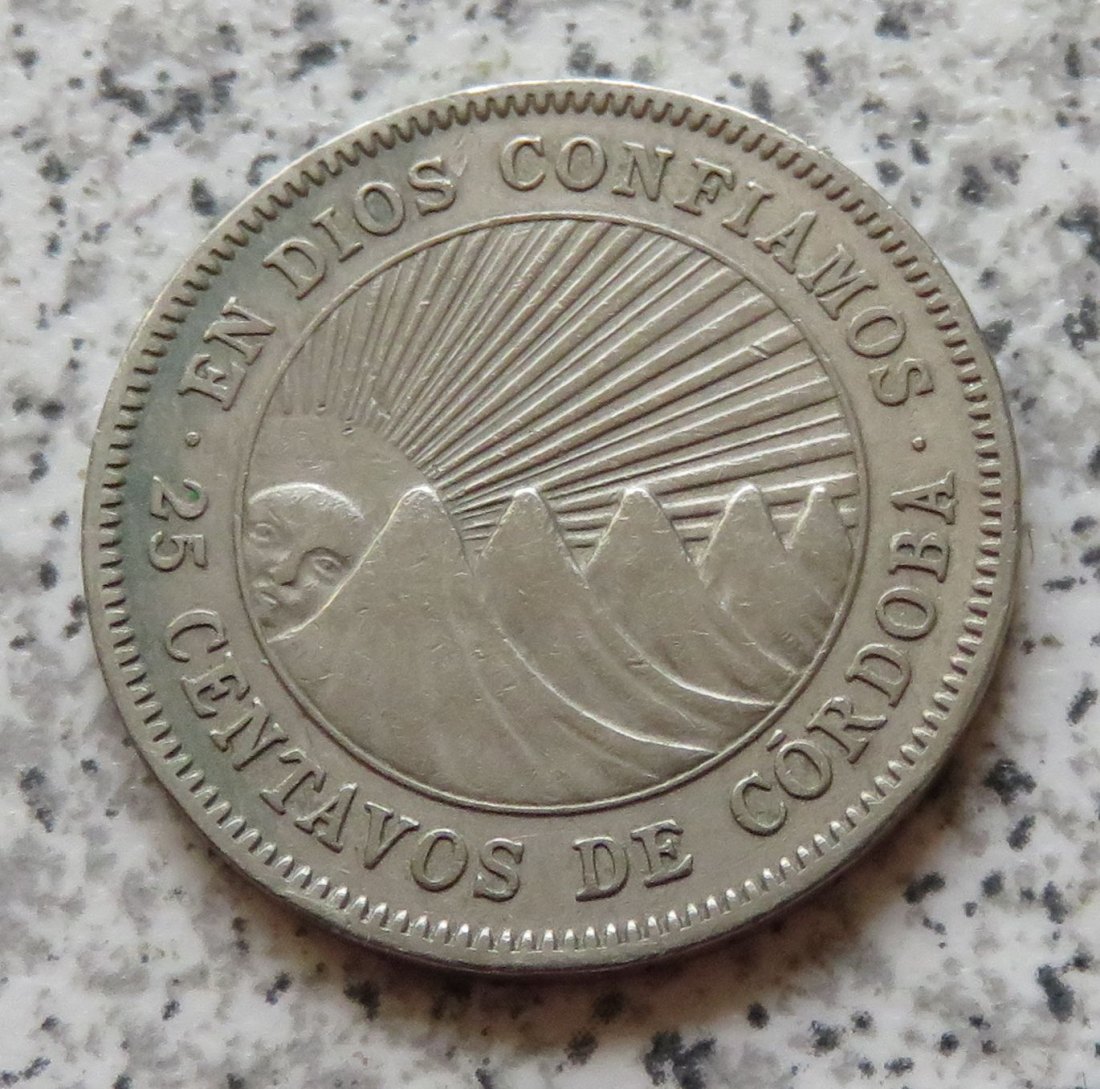  Nicaragua 25 Centavos 1952   