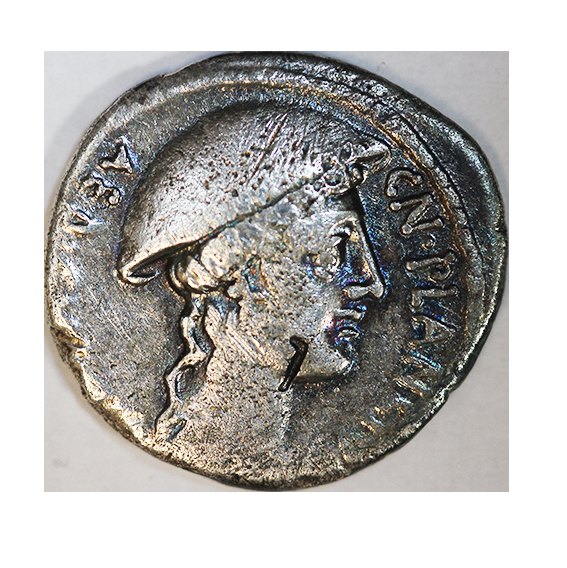 Römische Republik, Cn. Plancius (55 v. Chr.),AR Denarius 3,56 g.