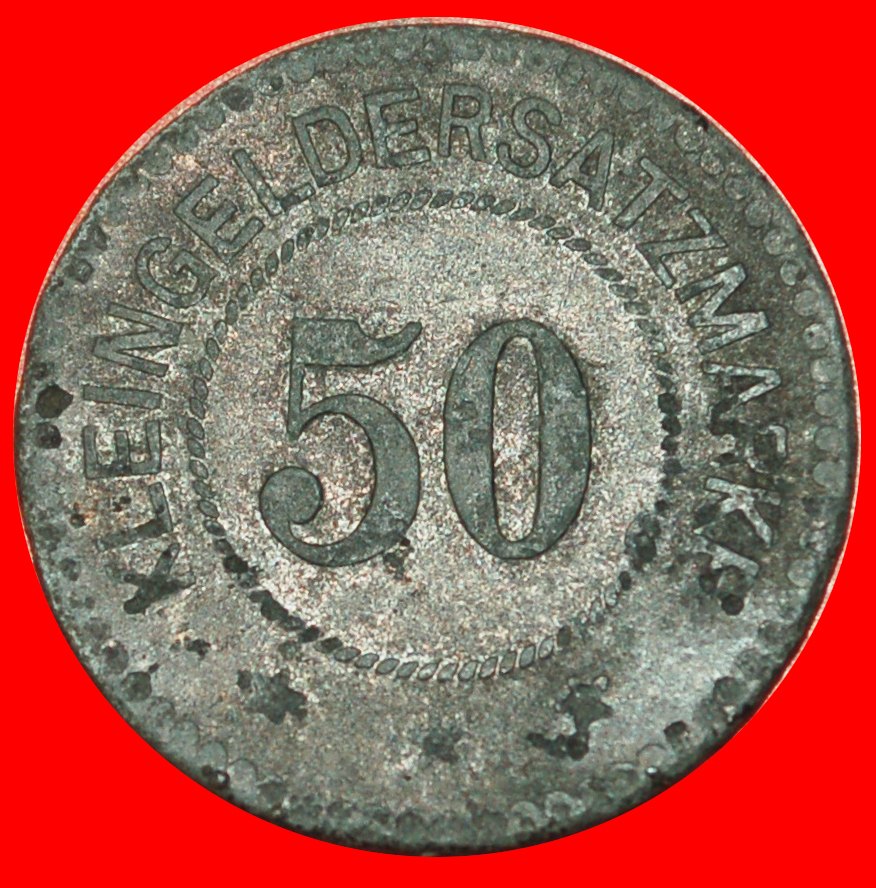  * NÜRNBERG:DEUTSCHLAND POLEN russland (die UdSSR) HOHENSALZA★50 PFENNIG (1917) SELTEN★OHNE VORBEHALT   