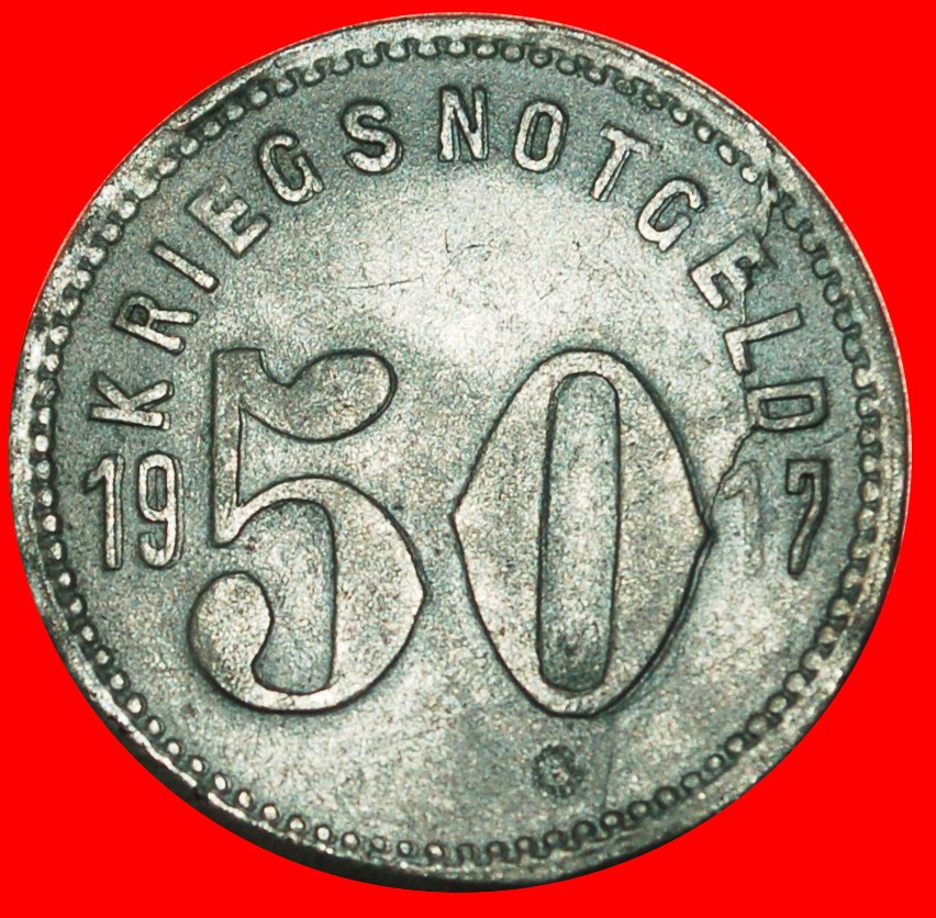  * STARS FRANKFURT: GERMANY SPEYER ★ 50 PFENNIGS 1917 UNCOMMON!★LOW START ★ NO RESERVE!   