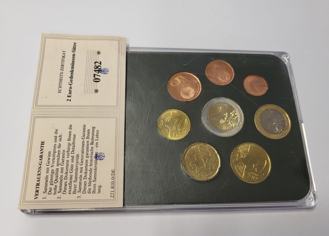  Kursmünzensatz 2007 1 Cent bis 2 Euro KMS Ländersatz Slowenien Spittalgold9800 (5377   