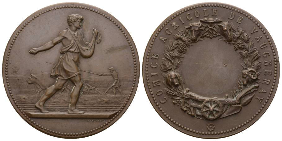  Medaille o.J.; Bronze; 57,20 g; Ø 50 mm   