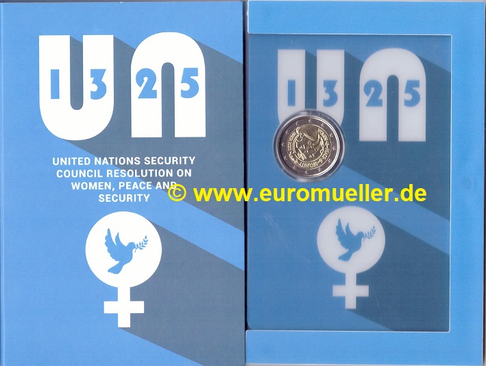 Malta 2 Euro Gedenkmünze 2022...UN Resolution...bu. in Coincard   