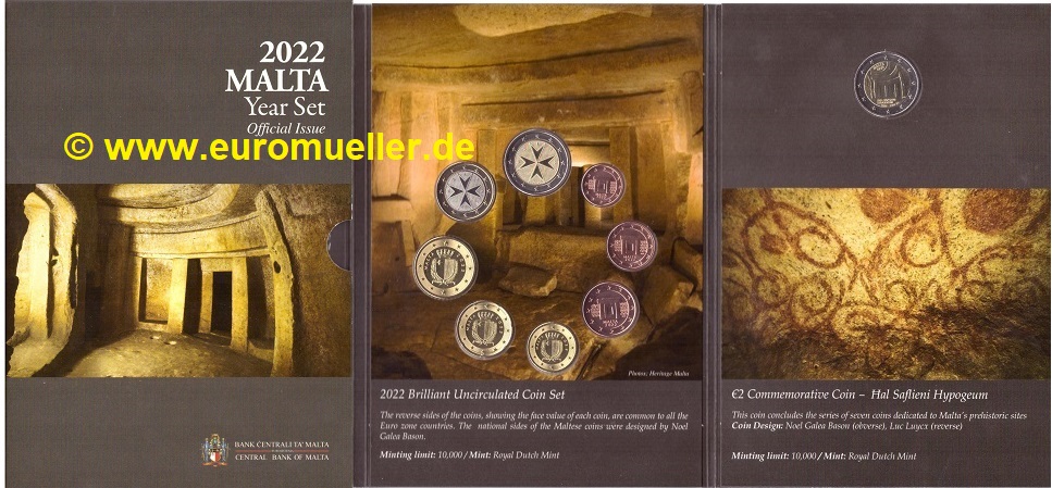 Malta KMS 2022...bu...mit 2 EuroHypogeum   