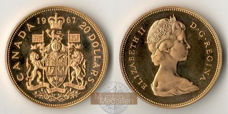 Kanada  20 Dollar MM-Frankfurt Feingold: 16,44g Kanadische Konföderation 2010 
