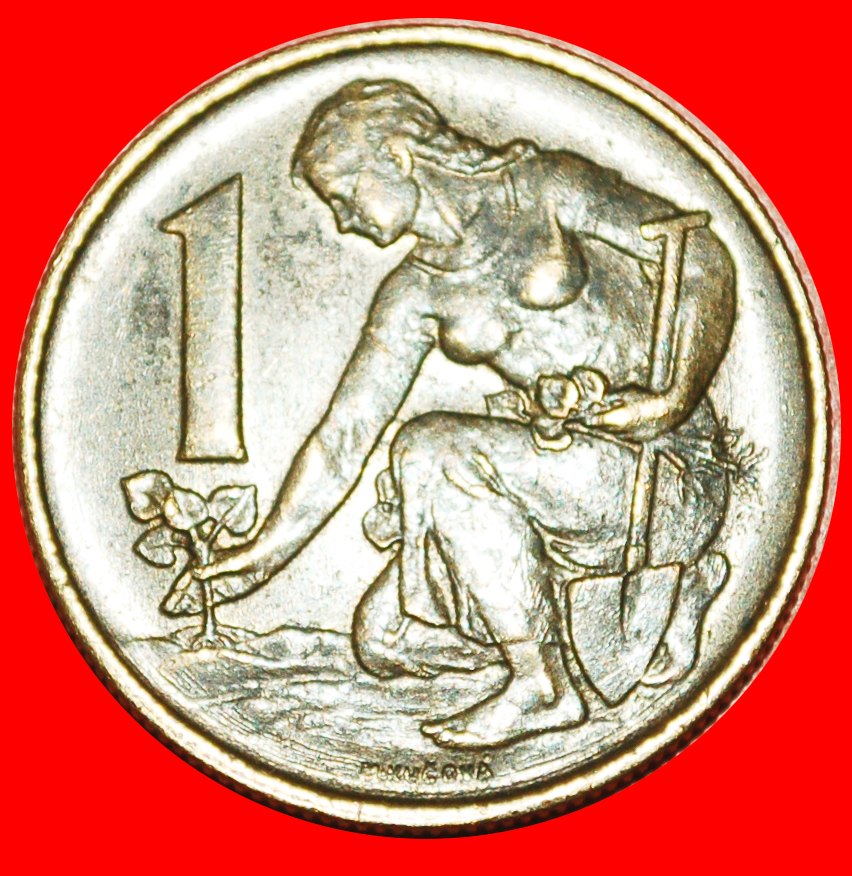  * COMMUNISM (1961-1990): CZECHOSLOVAKIA ★ 1 CROWN 1989! DISCOVERY COIN!★LOW START ★ NO RESERVE!   