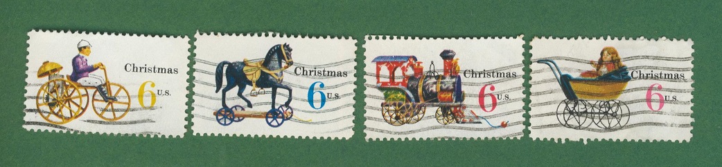  USA 1970 Weihnachten Kinderspielzeug kompl. Satz.Mi.1017 - 1020 gest   