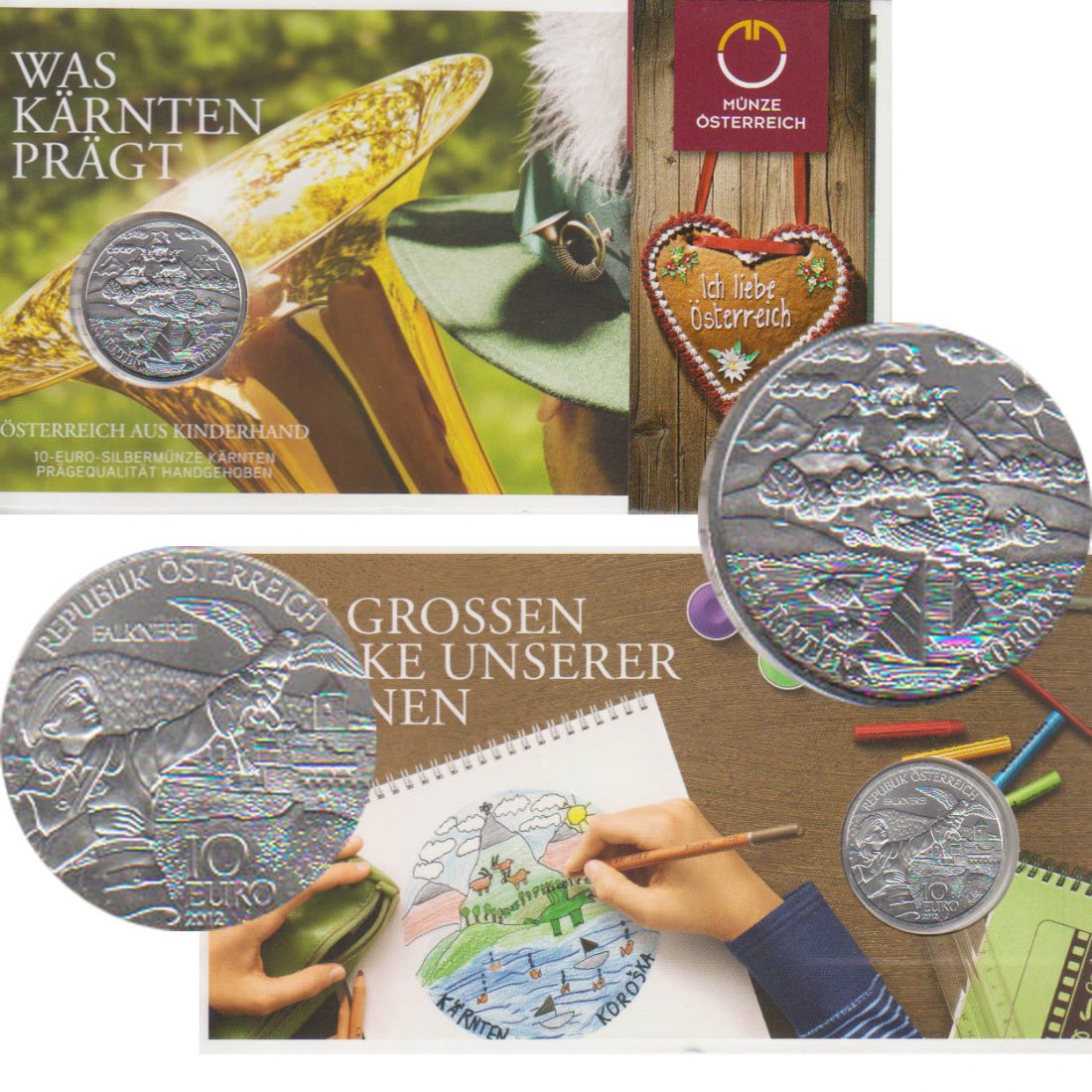  Offiz. 10 Euro Silbermünze Österreich *Was Kärnten prägt* 2012 *hgh* max 40.000St!   