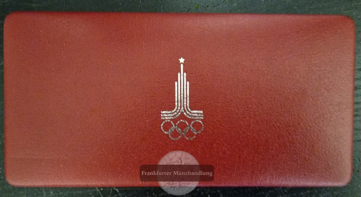  Russland 6 x 1 Rubel  ver. Jgg.  Olympic games 1980   FM-Frankfurt Cu-Ni   